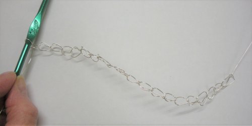 Judy Larson's Wire Crocheted Necklace - , Contemporary Wire Jewelry, Crocheting, wire crocheted necklace